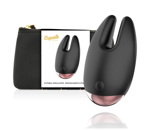Coquette Chic Desire Black/Gold Clitoral Vibrating Device 10 Modes USB
