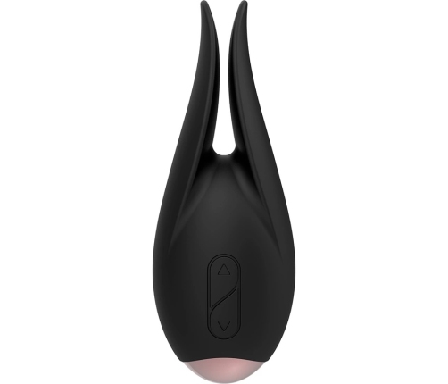 Coquette Chic Desire Black/Gold Flower - Intimate Vibration Device, 10 Modes