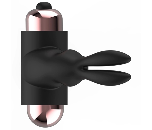 Coquette Chic Desire Ring with Vibration Black/Gold - IPX6 Silicone, 82x41mm