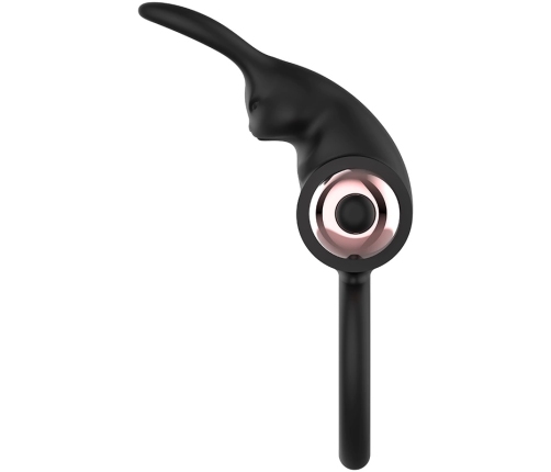 Coquette Chic Desire Ring with Vibration Black/Gold - IPX6 Silicone, 82x41mm