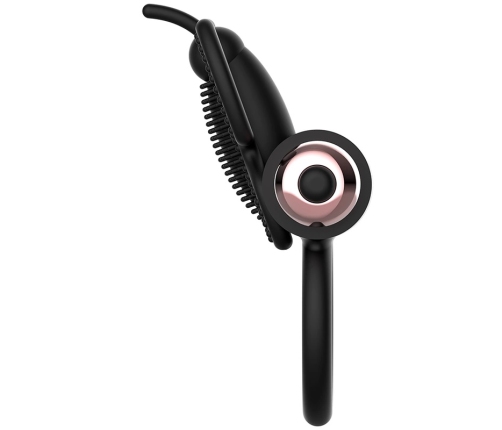 Coquette Chic Desire Black/Gold Butterfly Ring with Vibrating System 82mm