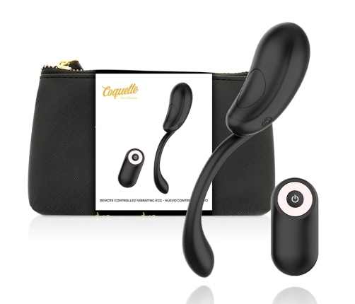 Coquette Chic Desire Black/Gold Wireless Vibrating Egg, USB Rechargeable