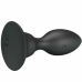 MR PLAY Vibrating Intimate Plug Black with Remote Control, 12 Modes, 108mm