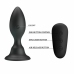 MR PLAY Vibrating Intimate Plug Black with Remote Control, 12 Modes, 108mm