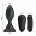 MR PLAY Vibrating Intimate Plug Black with Remote Control, 12 Modes, 108mm