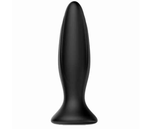 Mr. Play Black Rechargeable Anal Plug | 12-Mode Vibrating Silicone System