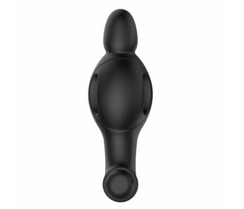 MR PLAY Silicone Vibrating Intimate Plug 10 Modes Black 11.8cm