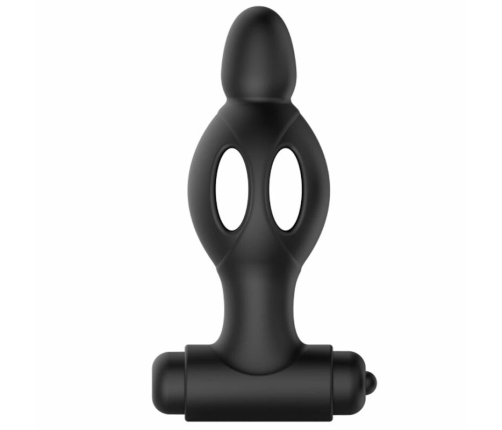 MR PLAY Silicone Vibrating Intimate Plug 10 Modes Black 11.8cm