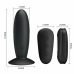 Mr Play Vibrating Anal Plug Black - 12 Modes, Remote Control, Silicone