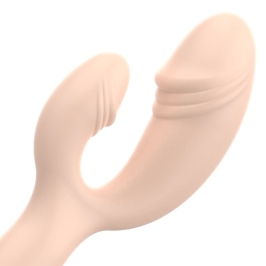 OHMAMA Classic Rabbit Vibrator Xmas Edition Silicone, 155mm, Flesh Color