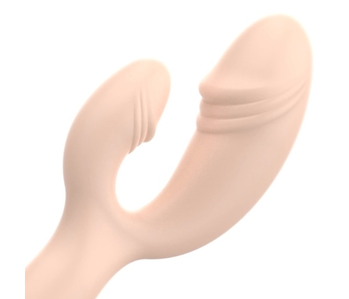 OHMAMA Classic Rabbit Vibrator Xmas Edition Silicone, 155mm, Flesh Color