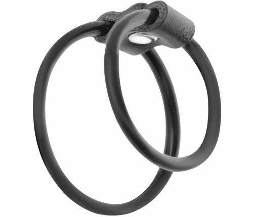 Darkness Set of Two Flexible Anatomical Support Rings Black