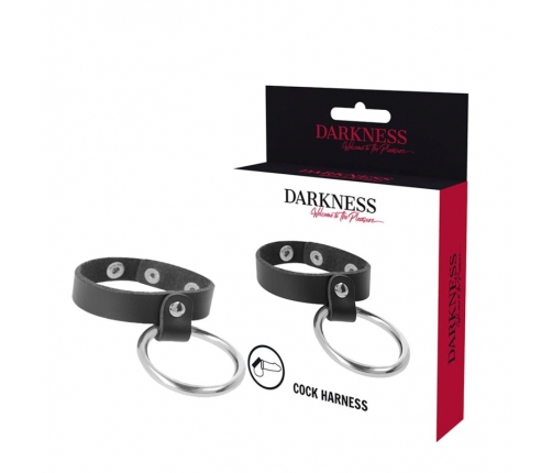 Darkness Premium Metal Ring System Black & Silver - Adjustable Intimate Accessory
