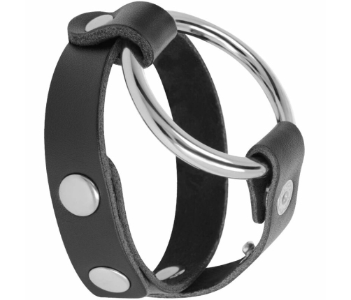 Darkness Adjustable Metal Intimate Ring Black - Nickel-Free, Universal Fit