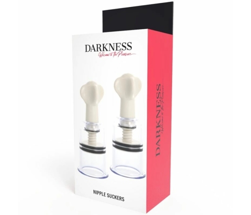 Darkness Transparent Nipple Stimulating System 2pcs 3.1cm Diameter