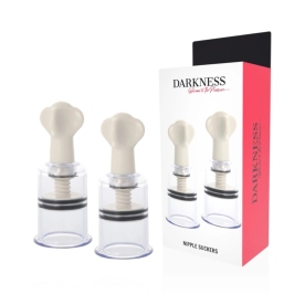 Darkness Transparent Nipple Stimulating System 2pcs 3.1cm Diameter