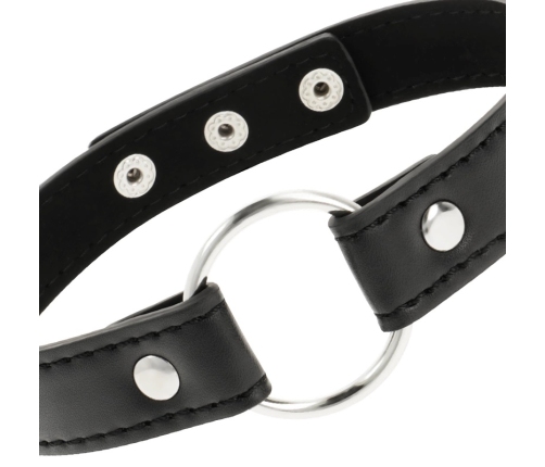 Coquette Chic Desire Vegan Leather Adjustable Necklace 38cm Black