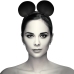 Coquette Chic Desire Vegan Leather Mouse Ears Headband - Black, Adjustable