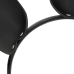 Coquette Chic Desire Vegan Leather Headband with Bunny Ears - Black