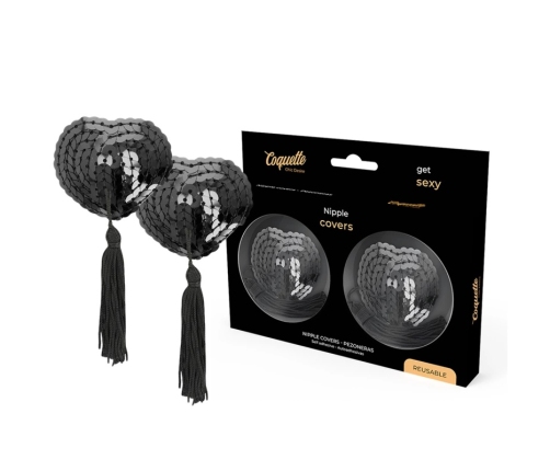 Coquette Chic Desire Self-Adhesive Nipple Covers Black Elegant Design