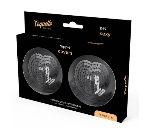 Coquette Chic Desire Self-Adhesive Nipple Covers Black Elegant Design