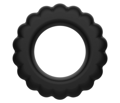 Addicted Toys Silicone Ring Set 4 Sizes Flexible Body-Safe Black