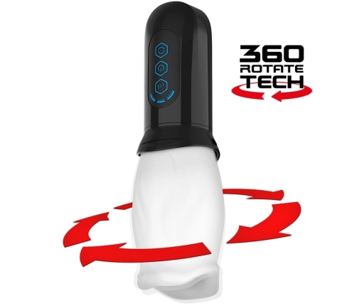 Jamyjob Spinjob Rotating Intimate Device 3-Speed USB TPE 8cm Black