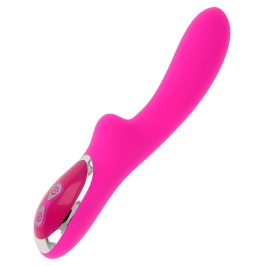 OHMAMA Magnetic USB Rechargeable Intimate Massager 10 Modes 21cm Pink