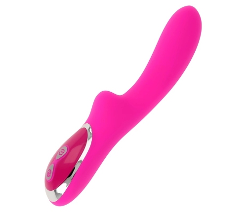 OHMAMA Magnetic USB Rechargeable Intimate Massager 10 Modes 21cm Pink