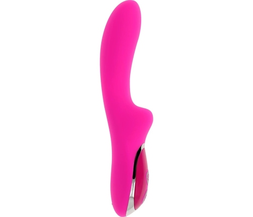 OHMAMA Magnetic USB Rechargeable Intimate Massager 10 Modes 21cm Pink
