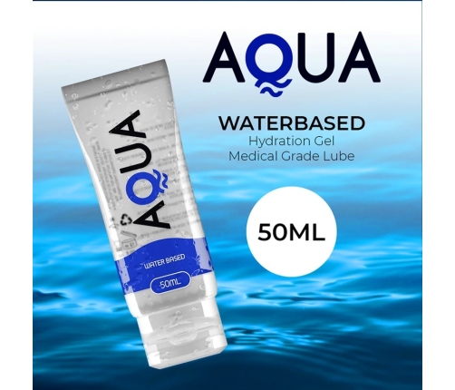AQUA Quality Water-Based Lubricant 50ml - Neutral, Toy-Safe Formula