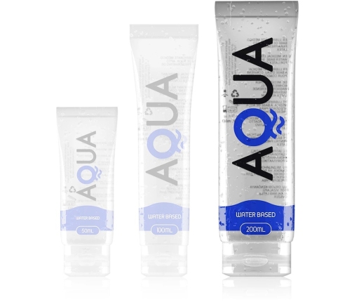 AQUA Quality Water-Based Lubricant 200ml - Transparent, Odorless Formula