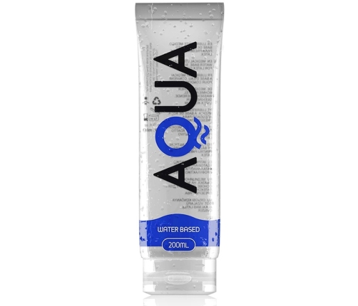 AQUA Quality Water-Based Lubricant 200ml - Transparent, Odorless Formula