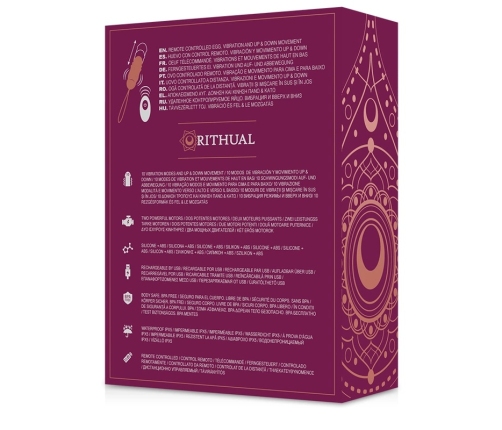 Rithual Reva Egg Remote-Controlled Intimate Device Up&Down System, Pink