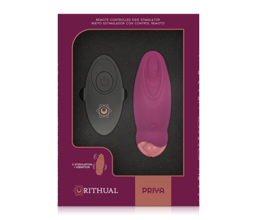 Rithual Priya Egg Wireless Intimate Device G-Spot Rotation & Vibration Pink