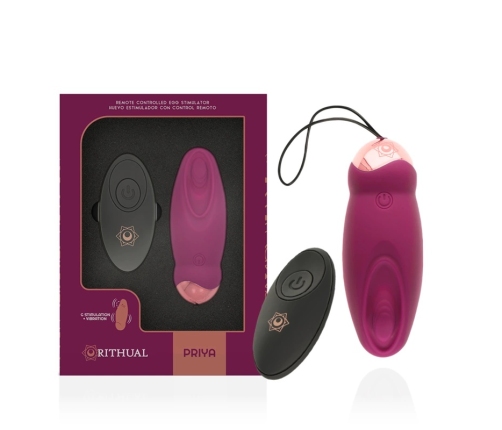 Rithual Priya Egg Wireless Intimate Device G-Spot Rotation & Vibration Pink