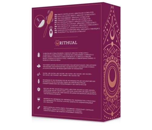 Rithual Priya Egg Wireless Intimate Device G-Spot Rotation & Vibration Pink