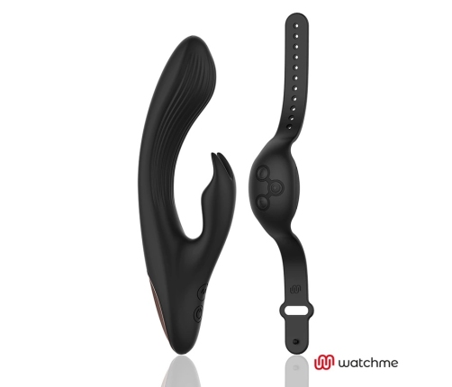 ANNE'S DESIRE AD Rabbit Dual Motor Intimate Machine with WATCHME Black 20cm