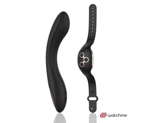 ANNE'S DESIRE Curve Black/Gold Smart Intimate Device with WATCHME Remote
