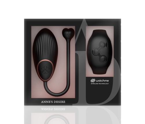 ANNE'S DESIRE - HUEVO CONTROL REMOTO TECNOLOGÍA WATCHME NEGRO