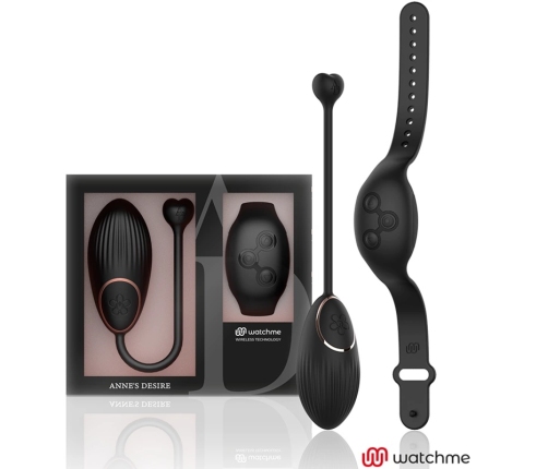 ANNE'S DESIRE - HUEVO CONTROL REMOTO TECNOLOGÍA WATCHME NEGRO