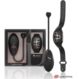 ANNE'S DESIRE AD Egg Intimate Device with WATCHME Remote Black/Gold 7.5cm
