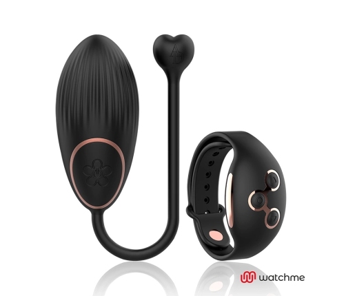 ANNE'S DESIRE AD Egg Intimate Device with WATCHME Remote Black/Gold 7.5cm
