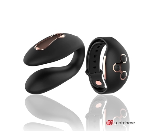 ANNE'S DESIRE AD Dual System WatchMe Black/Gold Silicone 8.5cm