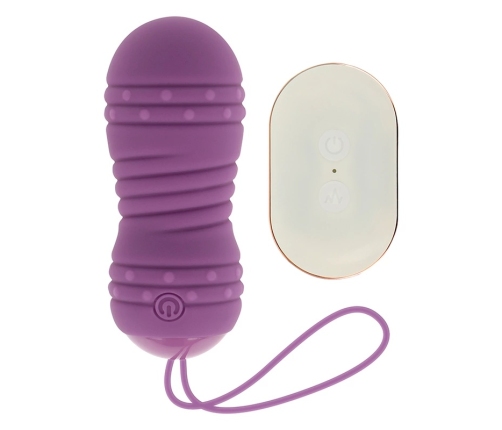 OHMAMA Remote Control Rotating Egg 7 Modes Silicone Purple 8cm