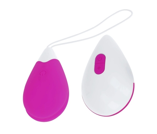 OHMAMA Textured Vibrating Egg 10 Modes Purple-White Compact Design