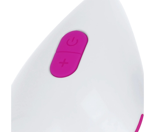 OHMAMA Textured Vibrating Egg 10 Modes Purple-White Compact Design