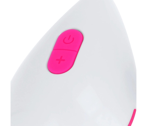 OHMAMA Textured Vibrating Egg 10 Modes Pink & White USB Rechargeable
