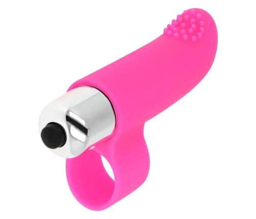 OHMAMA Textured Finger Vibrator 8 cm - Soft Silicone, Powerful Motor
