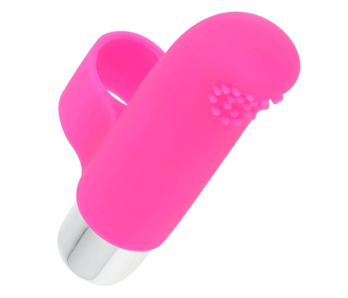 OHMAMA Textured Finger Vibrator 8 cm - Soft Silicone, Powerful Motor